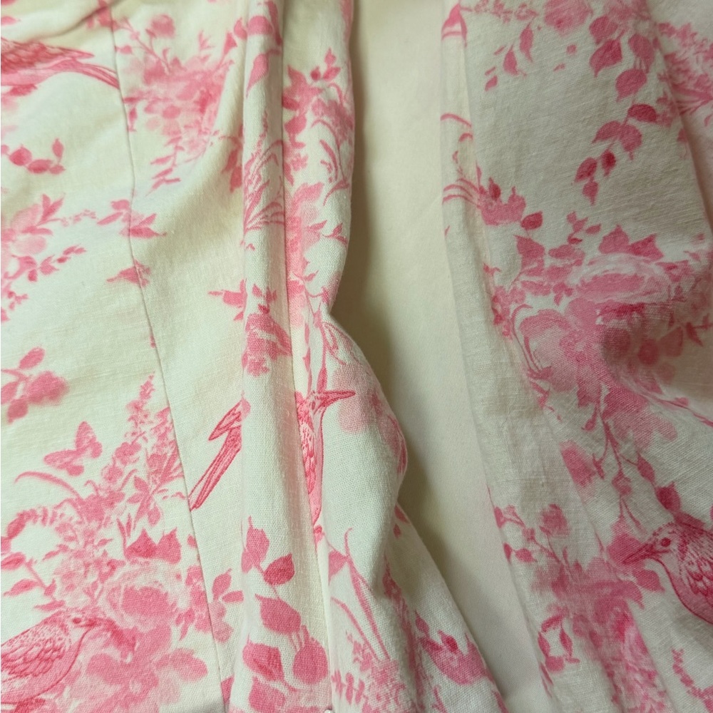 MAJORELLE Off-Shoulder Pink Floral Button Front Top - Picture 7 of 12